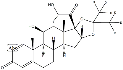 TriaMcinolone Acetonide-d7 Struktur