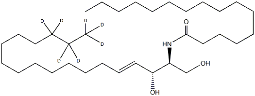 C16 Ceramide-d7 (d18:1-d7/16:0) Struktur