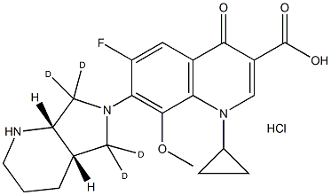 MOXIFLOXACIN-D4, HYDROCHLORIDE Struktur