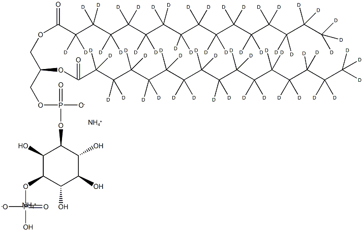 PtdIns-(3)-P1 (1,2-dipalmitoyl)-d62 (ammonium salt) Struktur