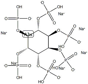 D-chiro-Inositol 1,2,3,4,5,6-hexakisphosphate (sodium salt) Struktur