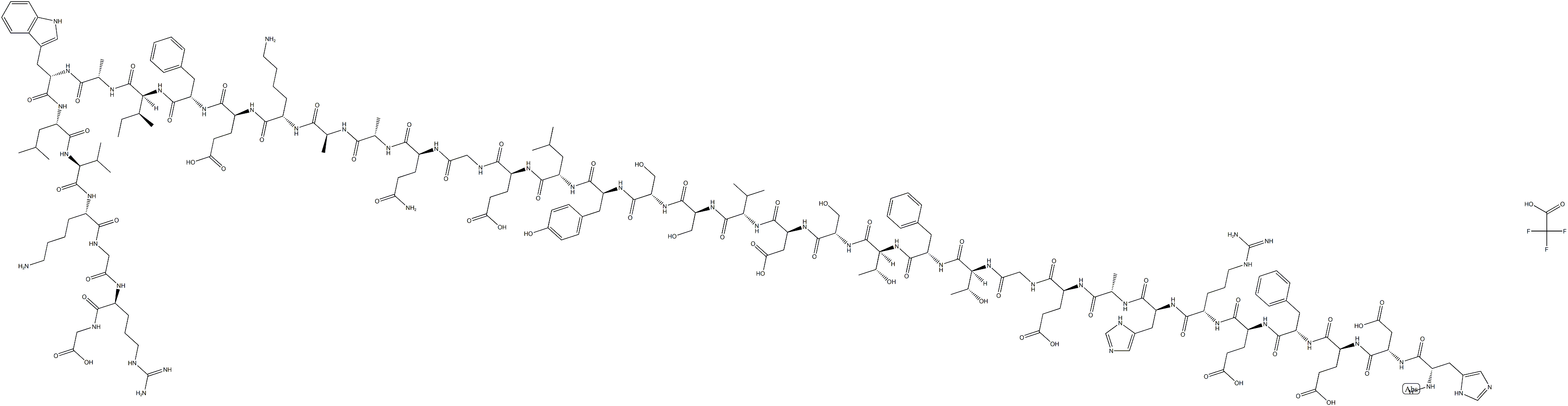 GLP-1 (1-37) (human, rat, mouse, bovine) (trifluoroacetate salt) Struktur