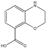 3,4-dihydro-2H-1,4-benzoxazine-8-carboxylic acid Struktur