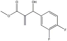 methyl 2-[(3,4-difluorophenyl)(hydroxy)methyl]prop-2-enoate Struktur