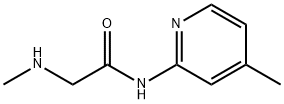 2-(methylamino)-N-(4-methylpyridin-2-yl)acetamide Struktur