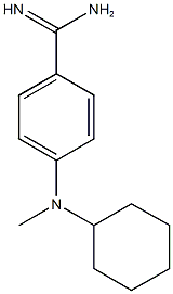 4-[cyclohexyl(methyl)amino]benzene-1-carboximidamide Struktur