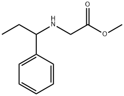 methyl 2-[(1-phenylpropyl)amino]acetate Struktur