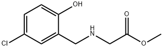 methyl 2-{[(5-chloro-2-hydroxyphenyl)methyl]amino}acetate Struktur