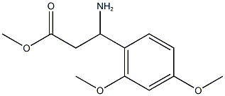 methyl 3-amino-3-(2,4-dimethoxyphenyl)propanoate Struktur