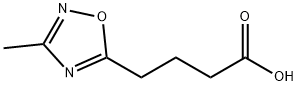 4-(3-methyl-1,2,4-oxadiazol-5-yl)butanoic acid Struktur