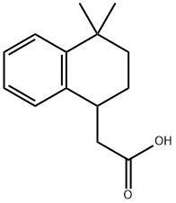 2-(4,4-dimethyl-1,2,3,4-tetrahydronaphthalen-1-yl)acetic acid Struktur