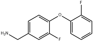 [3-fluoro-4-(2-fluorophenoxy)phenyl]methanamine Struktur