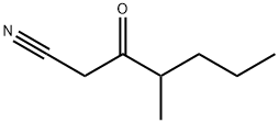 4-methyl-3-oxoheptanenitrile Struktur