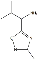 2-methyl-1-(3-methyl-1,2,4-oxadiazol-5-yl)propan-1-amine Struktur