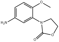 3-(5-amino-2-methoxyphenyl)-1,3-oxazolidin-2-one Struktur