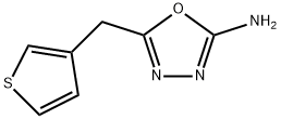 5-(thiophen-3-ylmethyl)-1,3,4-oxadiazol-2-amine Struktur