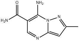 7-amino-2-methylpyrazolo[1,5-a]pyrimidine-6-carboxamide Struktur