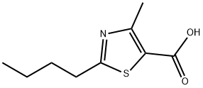 2-butyl-4-methyl-1,3-thiazole-5-carboxylic acid Struktur