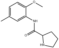 N-(2-methoxy-5-methylphenyl)pyrrolidine-2-carboxamide Struktur