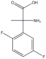 2-amino-2-(2,5-difluorophenyl)propanoic acid Struktur