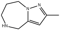 2-methyl-5,6,7,8-tetrahydro-4H-pyrazolo[1,5-a][1,4]diazepine(SALTDATA: 2HCl) Struktur