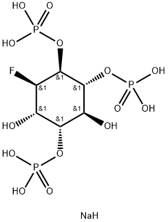 D-MYO-イノシトール-1,4,5-三りん酸,3-デオキシ-,3-フルオロ-,六ナトリウム塩 化學(xué)構(gòu)造式