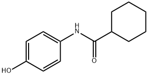 N-(4-hydroxyphenyl)cyclohexanecarboxamide Struktur