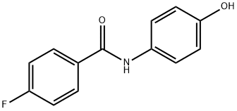 4-fluoro-N-(4-hydroxyphenyl)benzamide Struktur