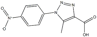 5-METHYL-1-(4-NITROPHENYL)-1H-1,2,3-TRIAZOLE-4-CARBOXYLIC ACID Struktur