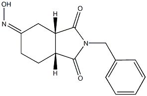 (3AS,5Z,7AR)-2-BENZYLTETRAHYDRO-1H-ISOINDOLE-1,3,5(2H,4H)-TRIONE 5-OXIME Struktur