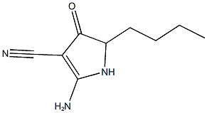 2-AMINO-5-BUTYL-4-OXO-4,5-DIHYDRO-1H-PYRROLE-3-CARBONITRILE Struktur