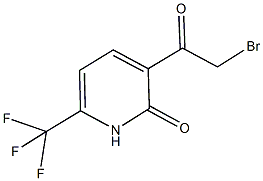 3-(BROMOACETYL)-6-(TRIFLUOROMETHYL)PYRIDIN-2(1H)-ONE Struktur