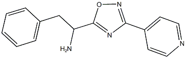 2-PHENYL-1-(3-PYRIDIN-4-YL-1,2,4-OXADIAZOL-5-YL)ETHANAMINE Struktur