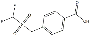 4-{[(DIFLUOROMETHYL)SULFONYL]METHYL}BENZOIC ACID Struktur