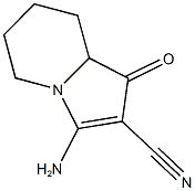 3-AMINO-1-OXO-1,5,6,7,8,8A-HEXAHYDROINDOLIZINE-2-CARBONITRILE Struktur