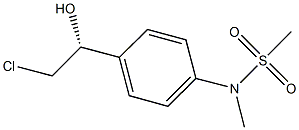 N-{4-[(1R)-2-chloro-1-hydroxyethyl]phenyl}-N-methylmethanesulfonamide Struktur