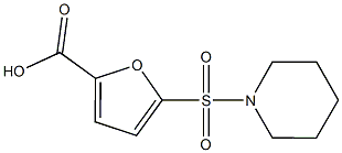 5-(piperidin-1-ylsulfonyl)-2-furoic acid Struktur