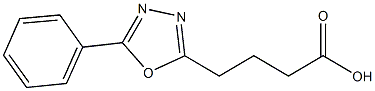 4-(5-phenyl-1,3,4-oxadiazol-2-yl)butanoic acid Struktur