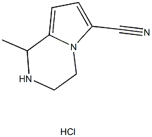 1-methyl-1,2,3,4-tetrahydropyrrolo[1,2-a]pyrazine-6-carbonitrile hydrochloride Struktur