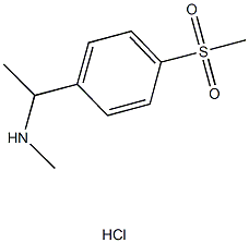 N-methyl-N-{1-[4-(methylsulfonyl)phenyl]ethyl}amine hydrochloride Struktur