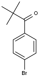 1-(4-bromophenyl)-2,2-dimethylpropan-1-one Struktur