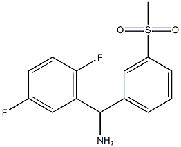 (2,5-difluorophenyl)(3-methanesulfonylphenyl)methanamine Struktur