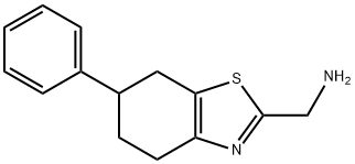 (6-phenyl-4,5,6,7-tetrahydro-1,3-benzothiazol-2-yl)methanamine Struktur