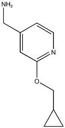 [2-(cyclopropylmethoxy)pyridin-4-yl]methanamine Struktur