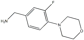 [3-fluoro-4-(morpholin-4-yl)phenyl]methanamine Struktur