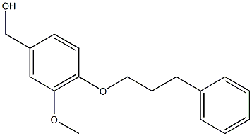 [3-methoxy-4-(3-phenylpropoxy)phenyl]methanol Struktur