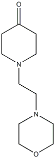 1-[2-(morpholin-4-yl)ethyl]piperidin-4-one Struktur