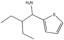 2-(1-amino-2-ethylbutyl)thiophene Struktur