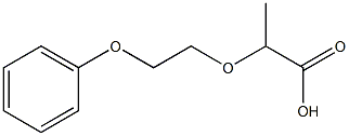 2-(2-phenoxyethoxy)propanoic acid Struktur