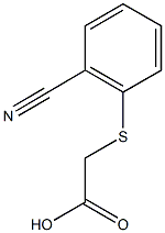 2-[(2-cyanophenyl)sulfanyl]acetic acid Struktur